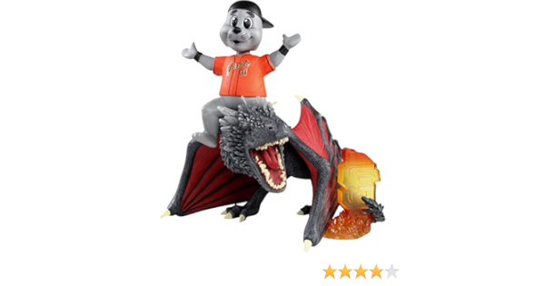 Lou Seal San Francisco Giants Game of Thrones Mascot on Fire Dragon  Bobblehead